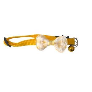 Breakaway Collar With Yellow Gingham Bow and Bell OSFA NWOT
